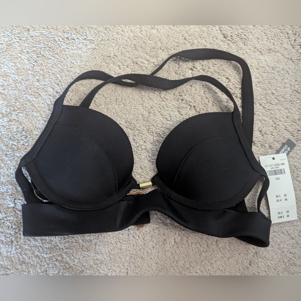 Abercrombie & Fitch Black Push Up Bikini Top